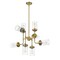 Z-Lite Calliope 8 Light Pendant, Foundry Brass & Clear 617-8FB - alternate 2